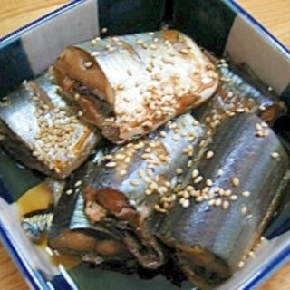 骨まで食べちゃう　さんまの煮物　（　圧力鍋使用　）